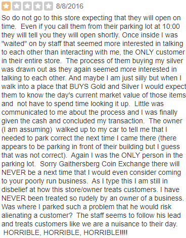 what is gaithersburg coin exchange