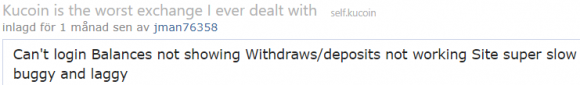 kucoin complaints